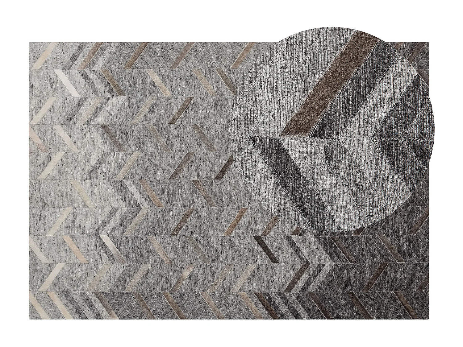 Vloerkleed ARKUM 160 x 230 cm Grijs