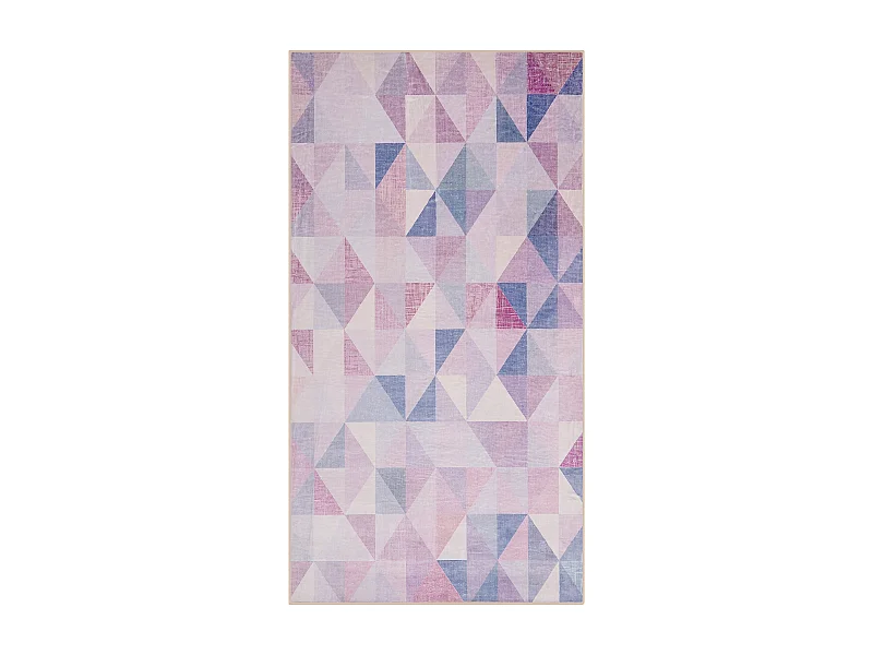 Vloerkleed polyester blauw 80 x 150 cm KARTEPE