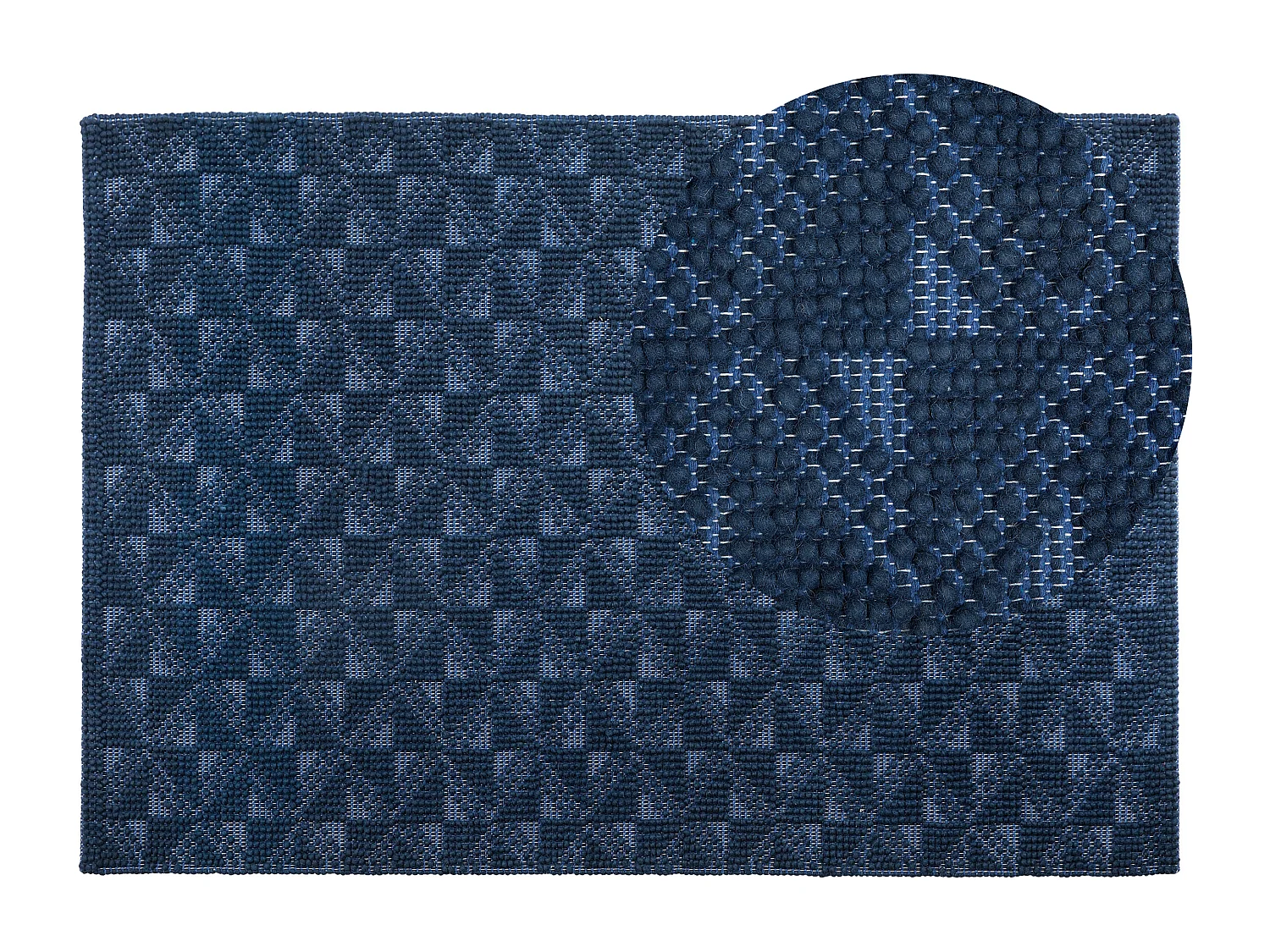 Tapis 160 x 230 cm bleu marine SAVRAN