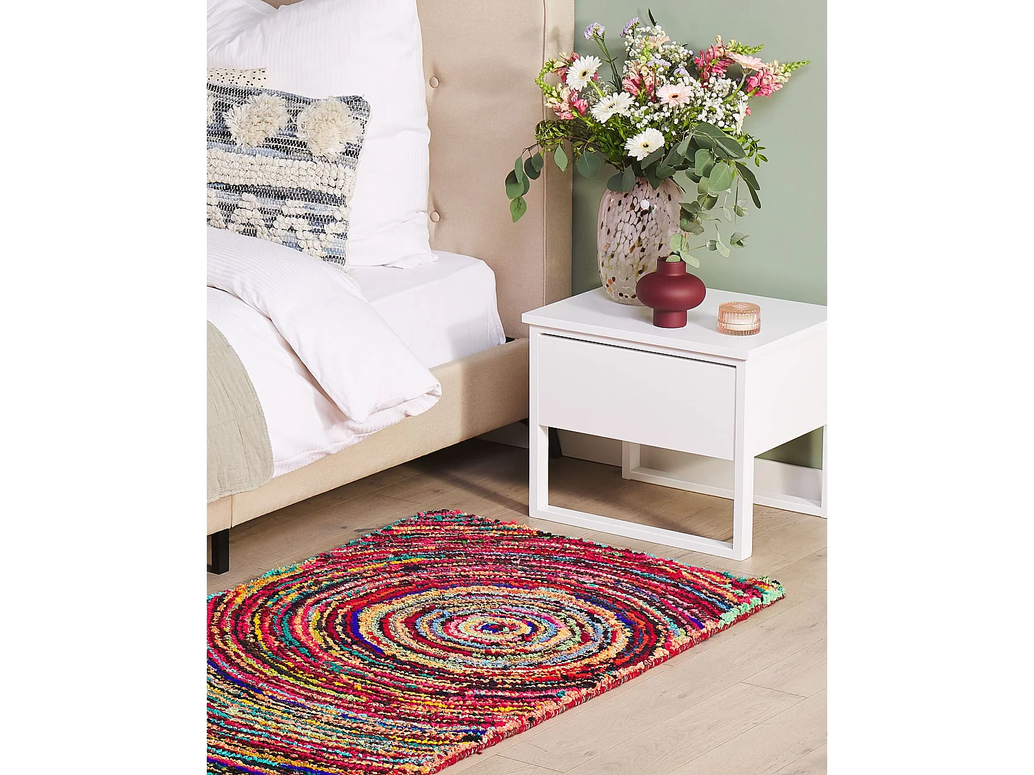 Teppich bunt 80 x 150 cm Shaggy MALATYA