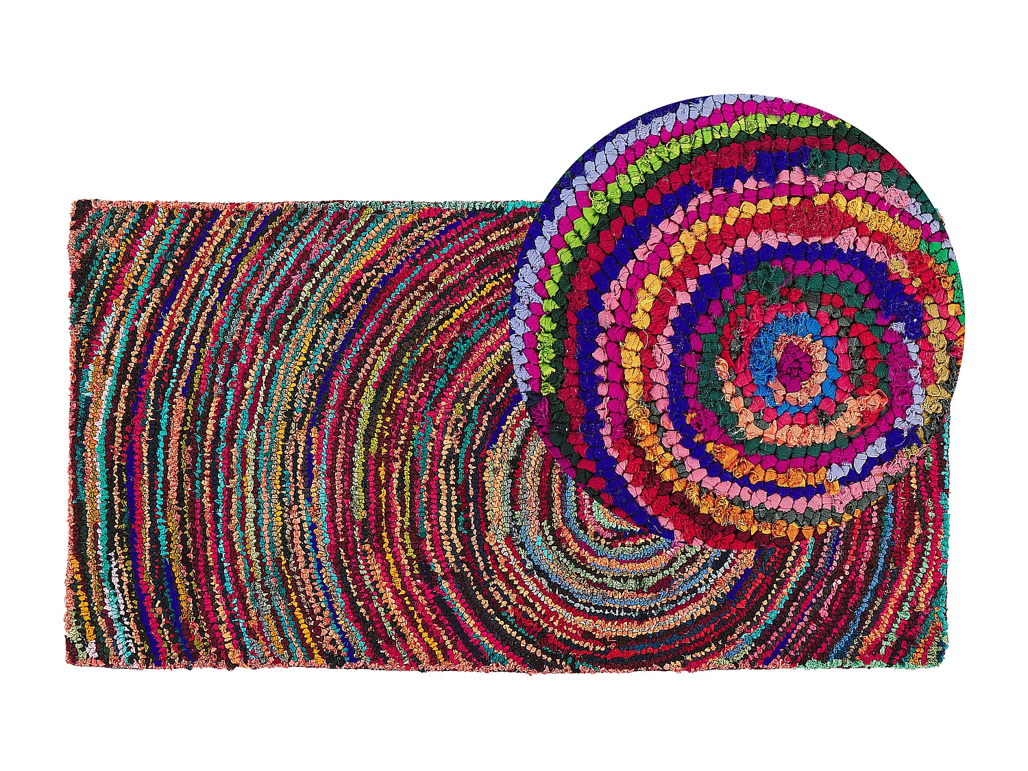 Vloerkleed polyester meerkleurig 80 x 150 cm MALATYA