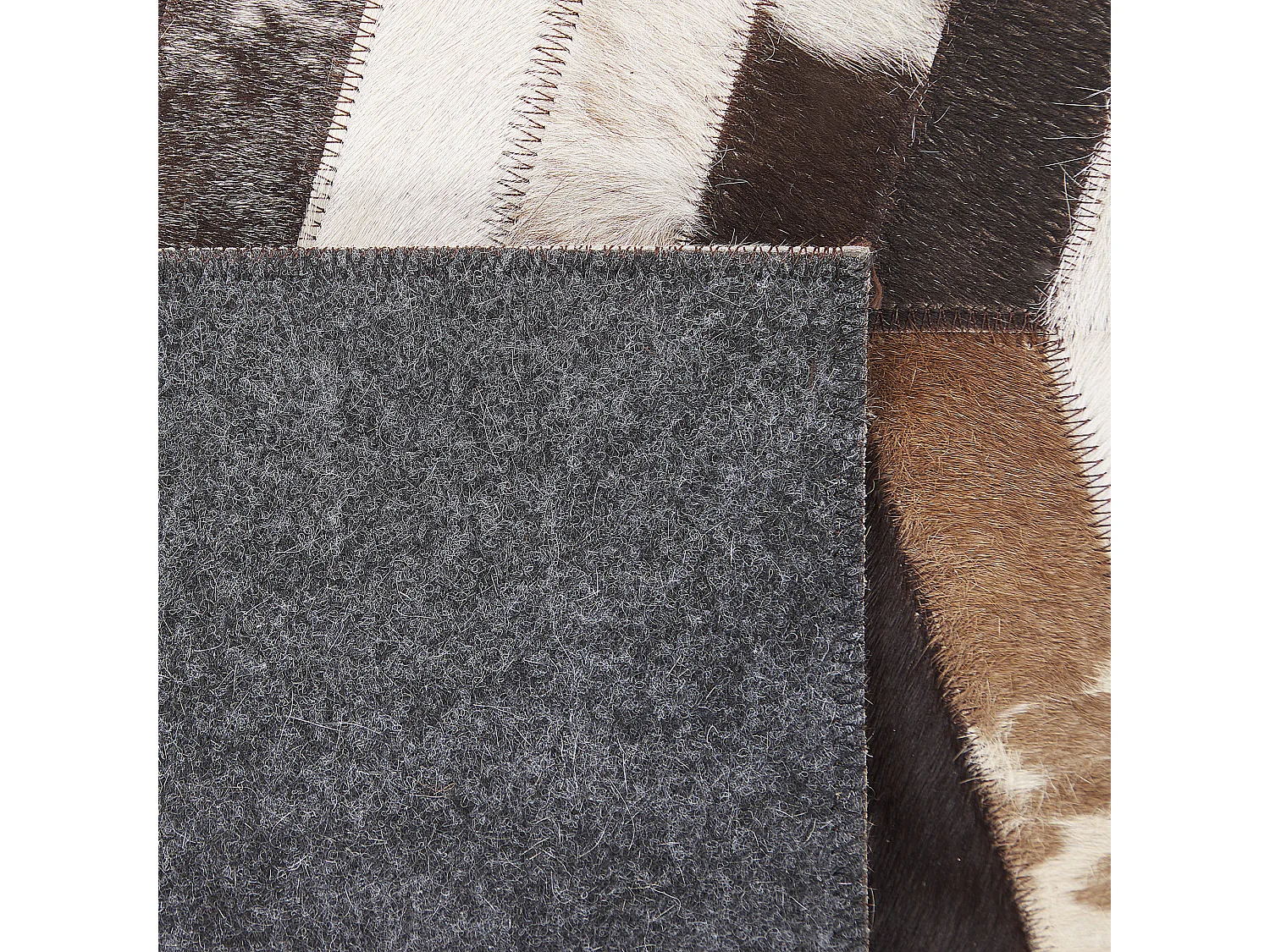 Tapis AKYELE 160 x 230 cm Cuir Marron