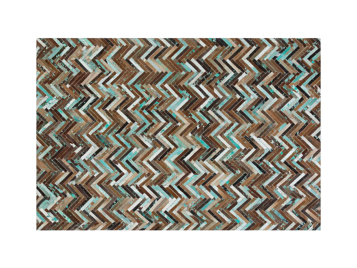 Tapis AMASYA Marron 160 x 230 cm Cuir