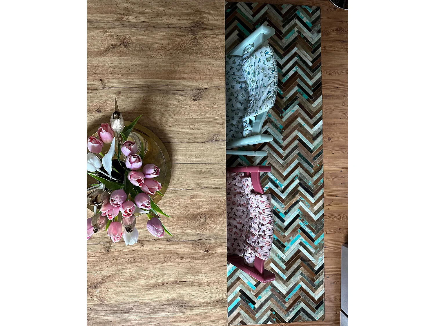 Tapis AMASYA Marron 160 x 230 cm Cuir