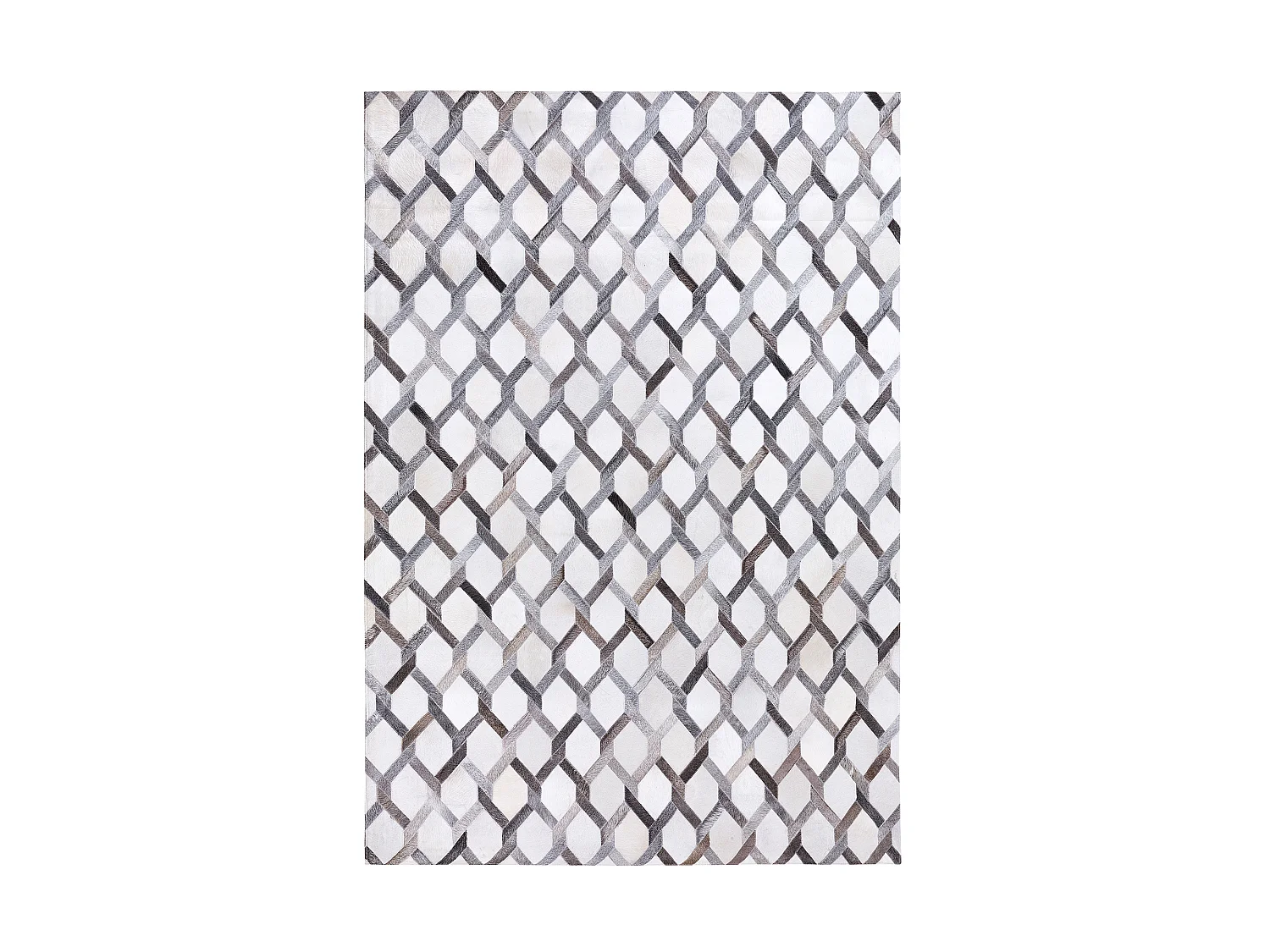 Alfombra AYDIN 160 x 230 cm Piel Gris