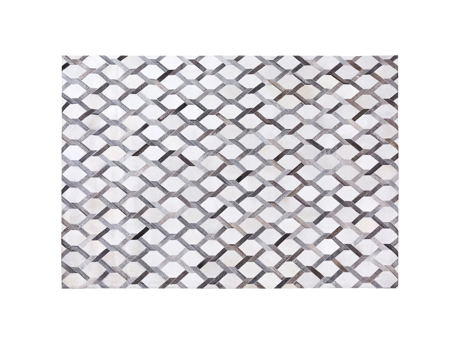 Tapis AYDIN 160 x 230 cm Cuir Gris