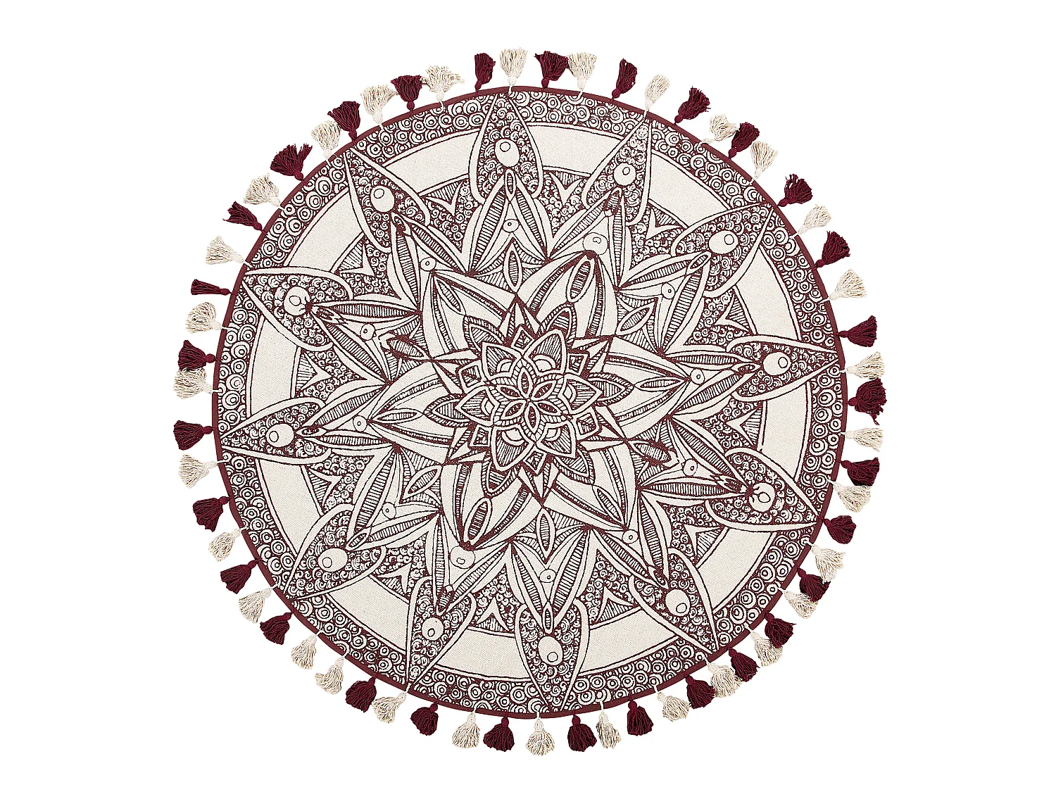 Tapis OLTU Rouge ø 120 cm Coton