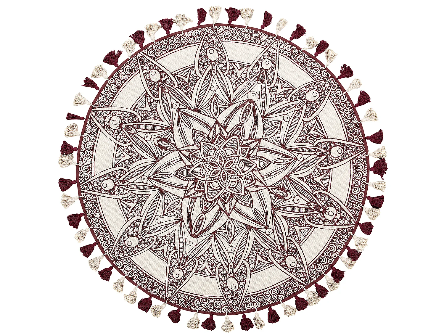 Tapis OLTU Rouge ø 120 cm Coton