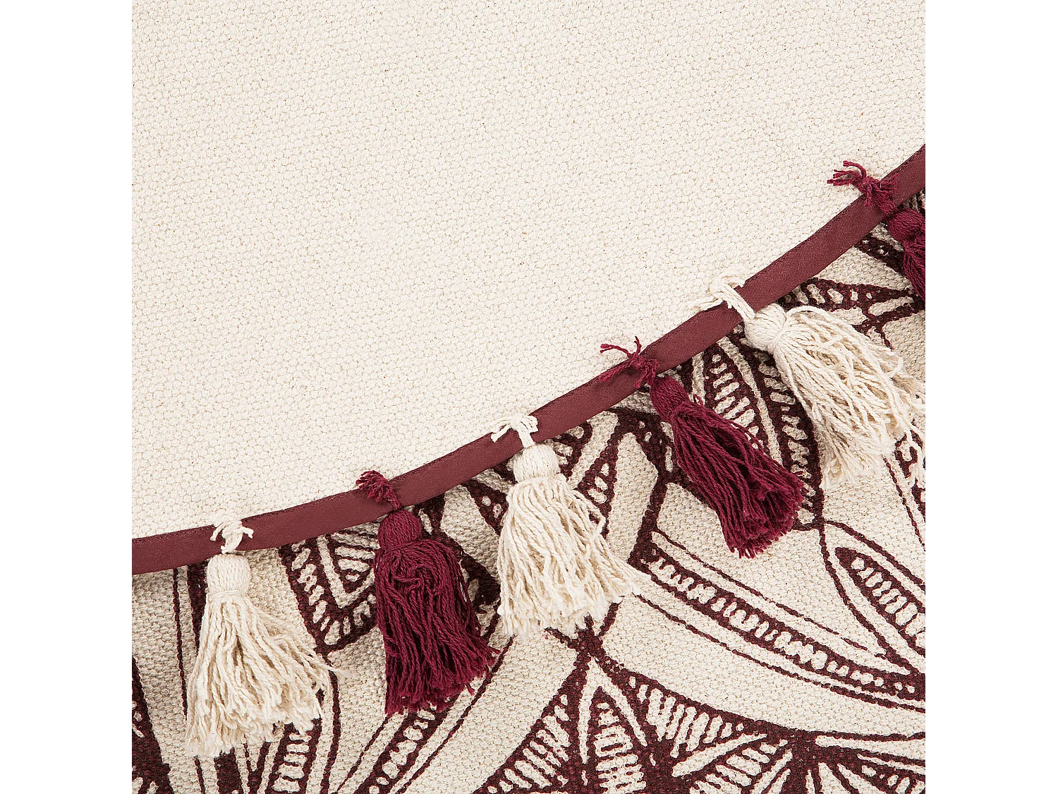 Tapis OLTU Rouge ø 120 cm Coton