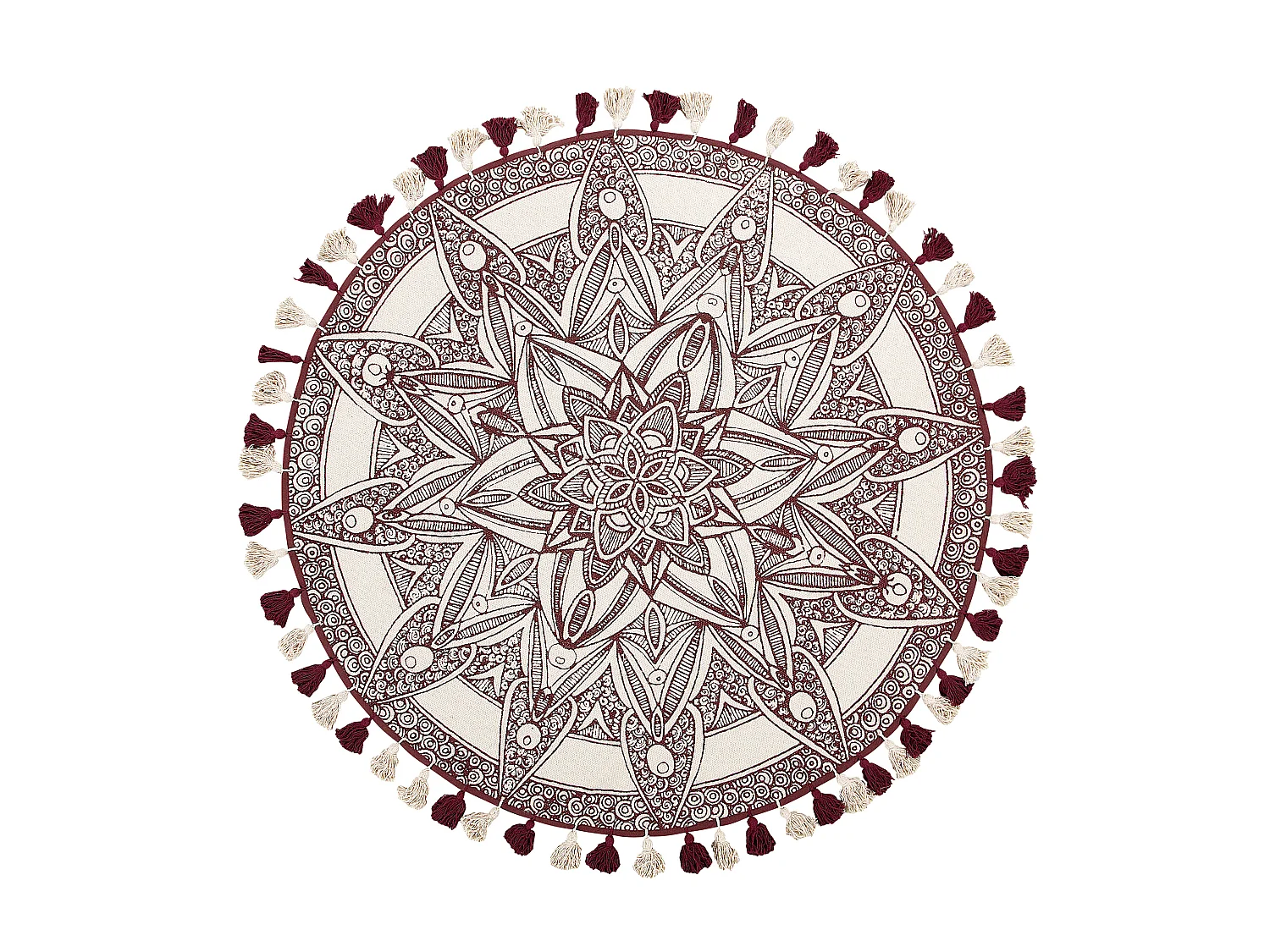 Tapis OLTU Rouge ø 120 cm Coton