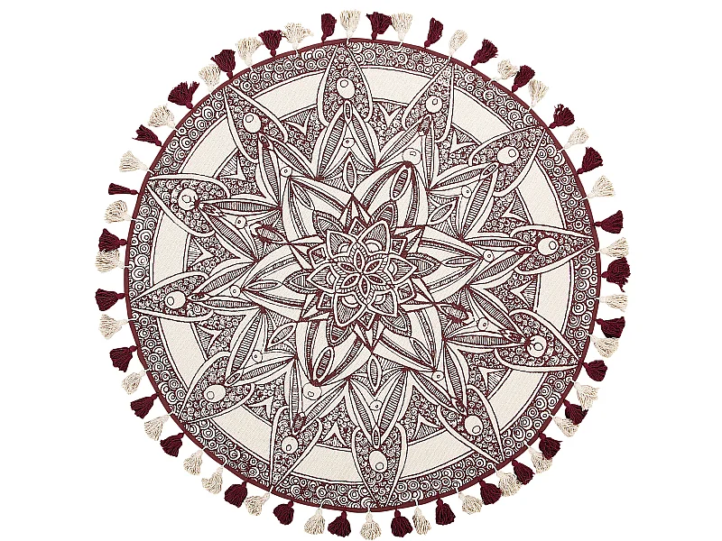 Tapis OLTU Rouge ø 120 cm Coton