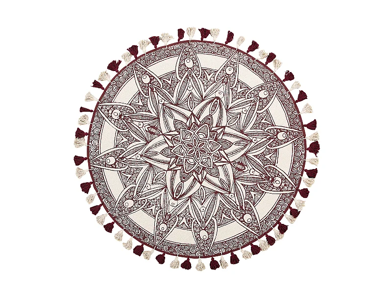 Tapis OLTU Rouge ø 120 cm Coton