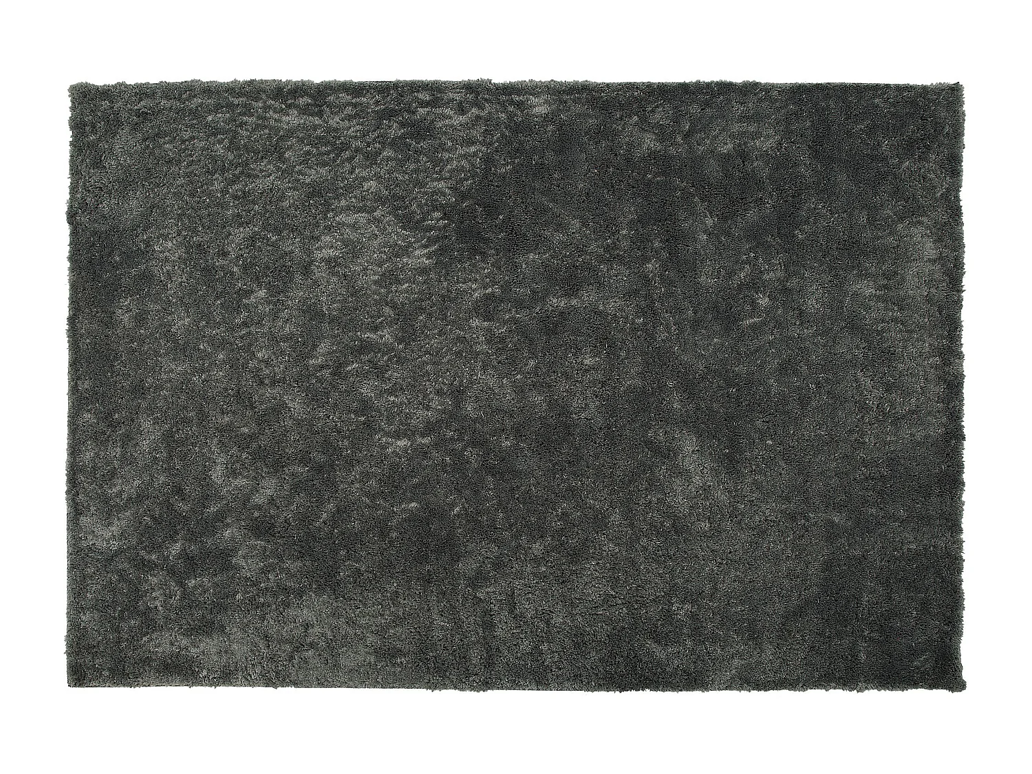 Tapis à poils longs EVREN Gris foncé 140 x 200 cm
