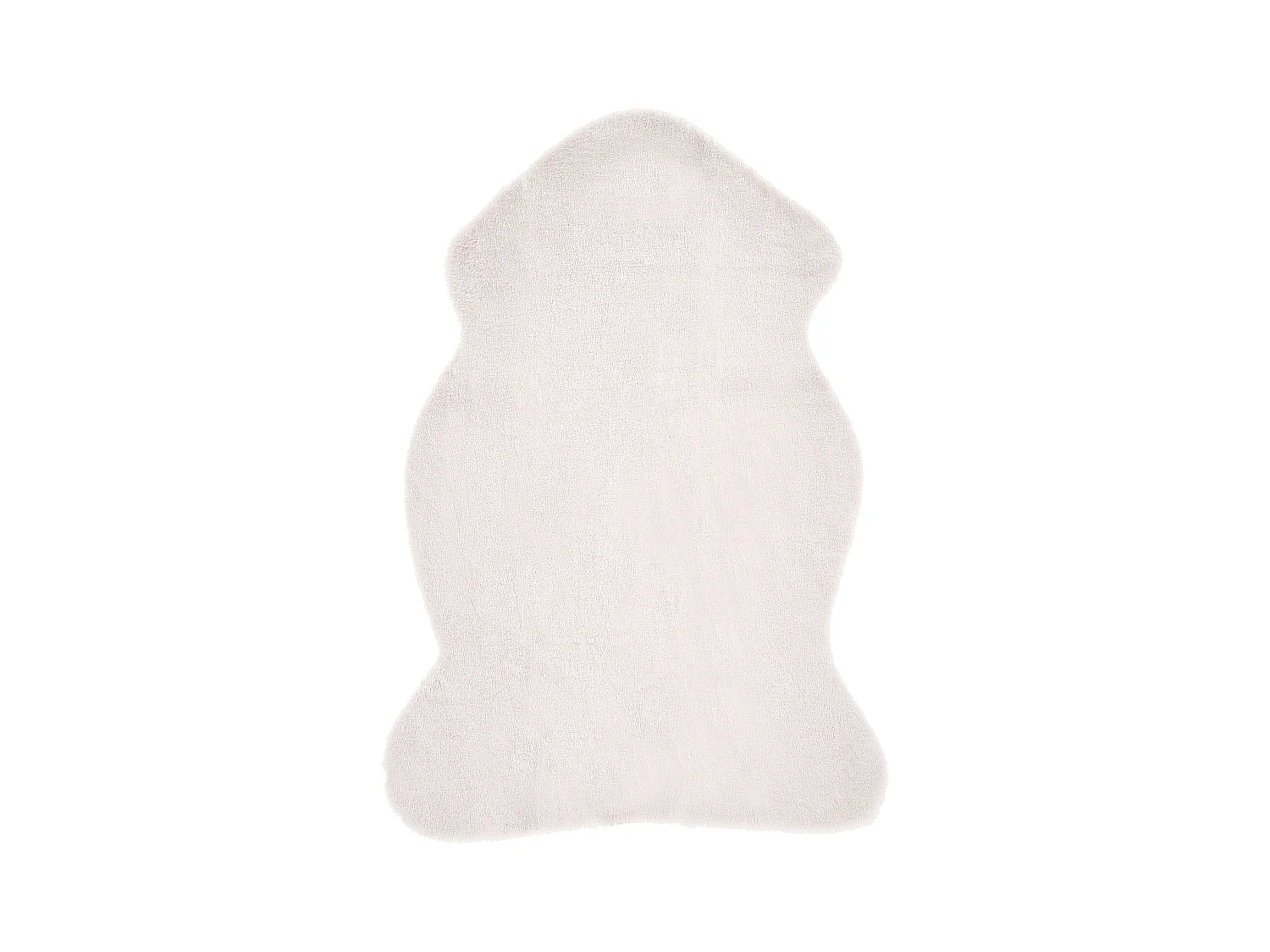 Tapis en fausse fourrure UNDARA Blanc cassé 60 x 90 cm