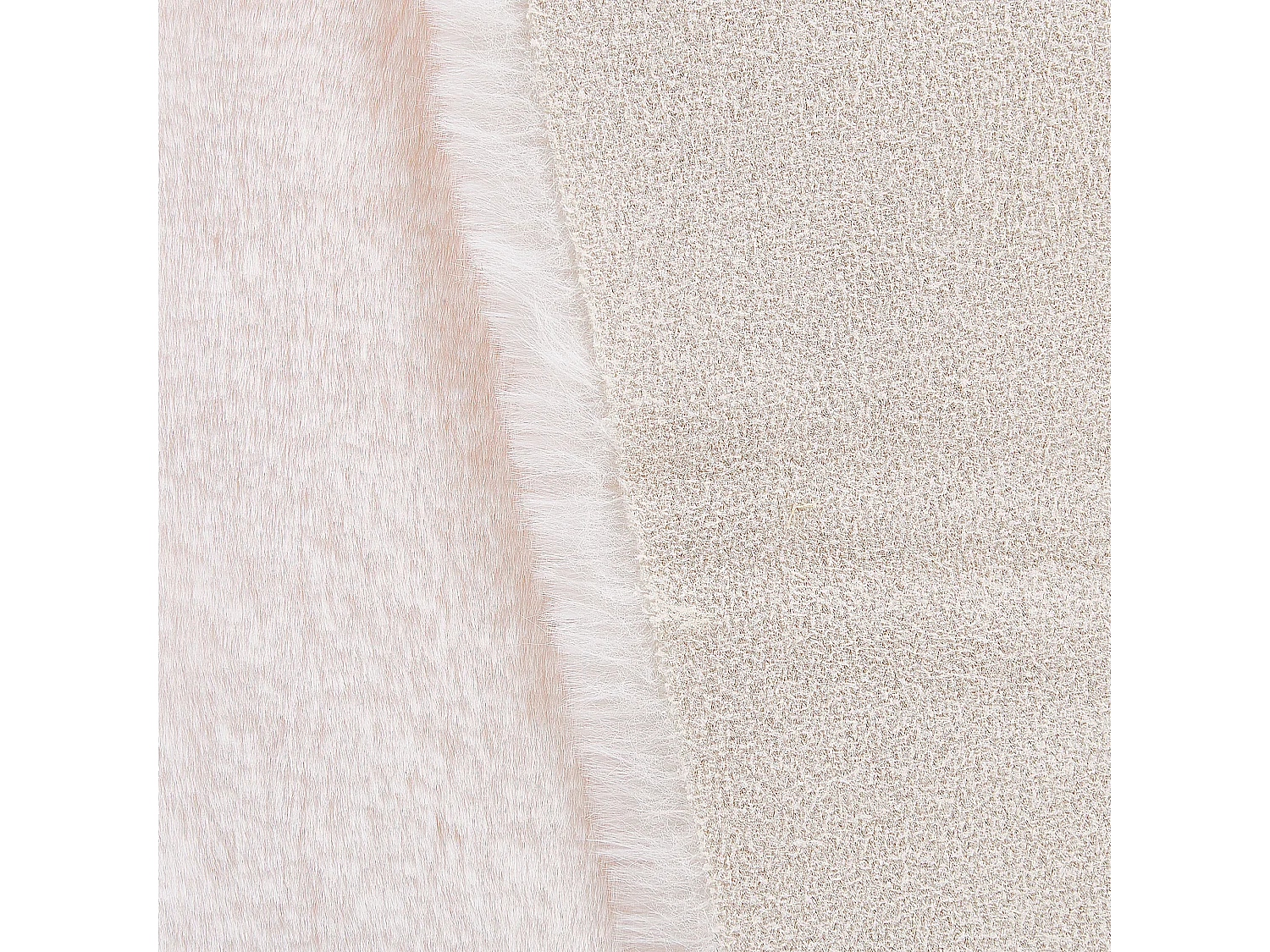 Tapete em pelo sintético de coelho branco 60 x 90 cm UNDARA