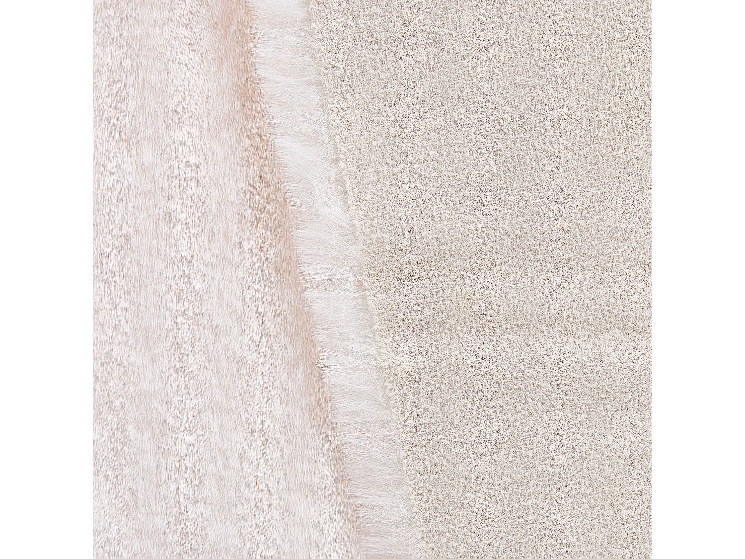 Tapis en fausse fourrure de lapin blanc 60 x 90 cm UNDARA