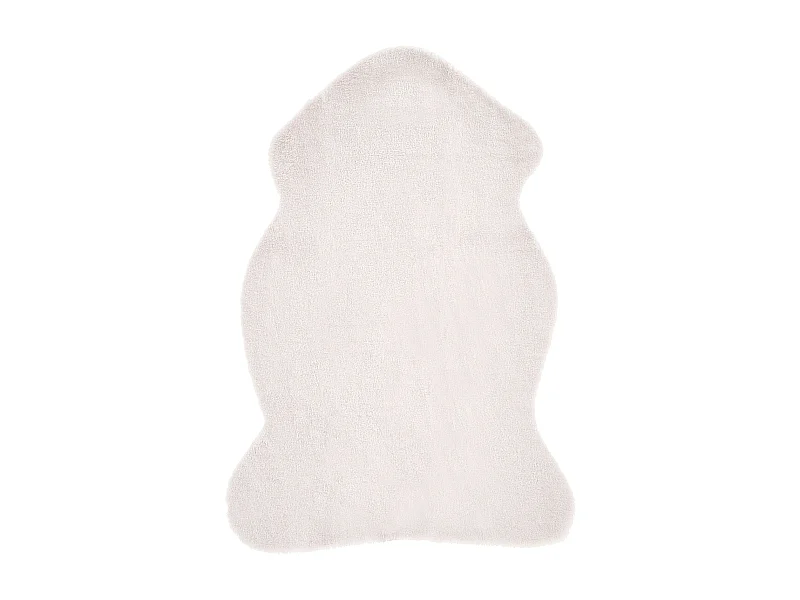 Tapis en fausse fourrure UNDARA Blanc cassé 60 x 90 cm