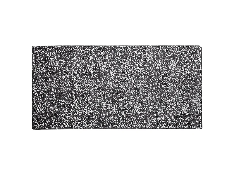 Moderner Teppich Dunkelgrau abstraktes Muster Silber Kurzflor 80x150cm Esel
