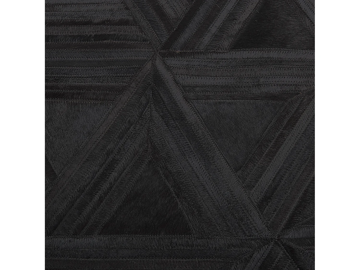 Vloerkleed patchwork zwart ⌀ 140 cm KASAR