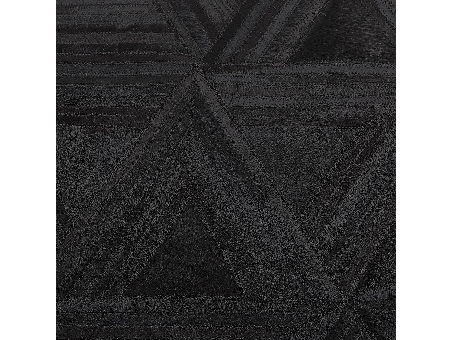 Vloerkleed patchwork zwart ⌀ 140 cm KASAR