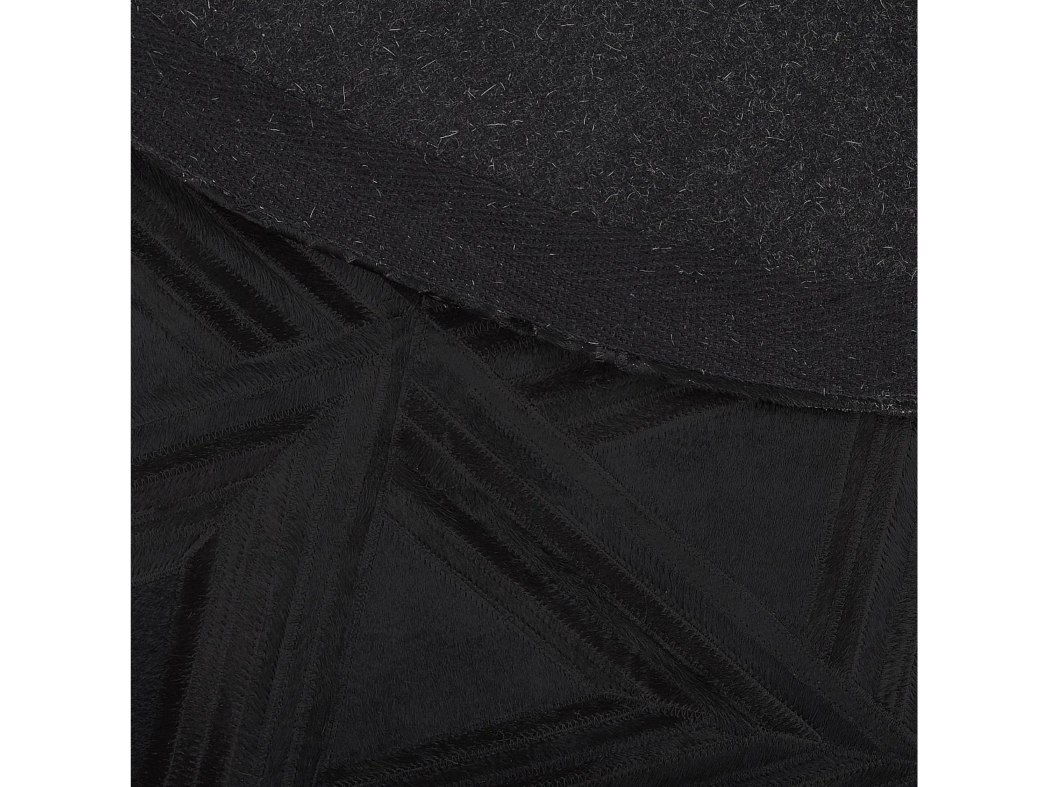 Vloerkleed patchwork zwart ⌀ 140 cm KASAR