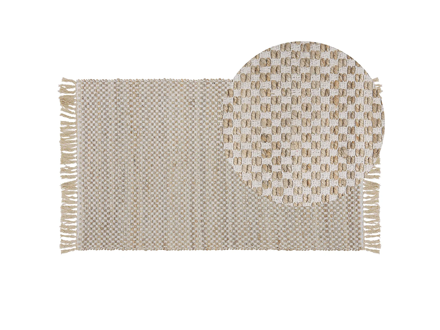 Rug ZERDALI Beige 80 x 150 cm Jute