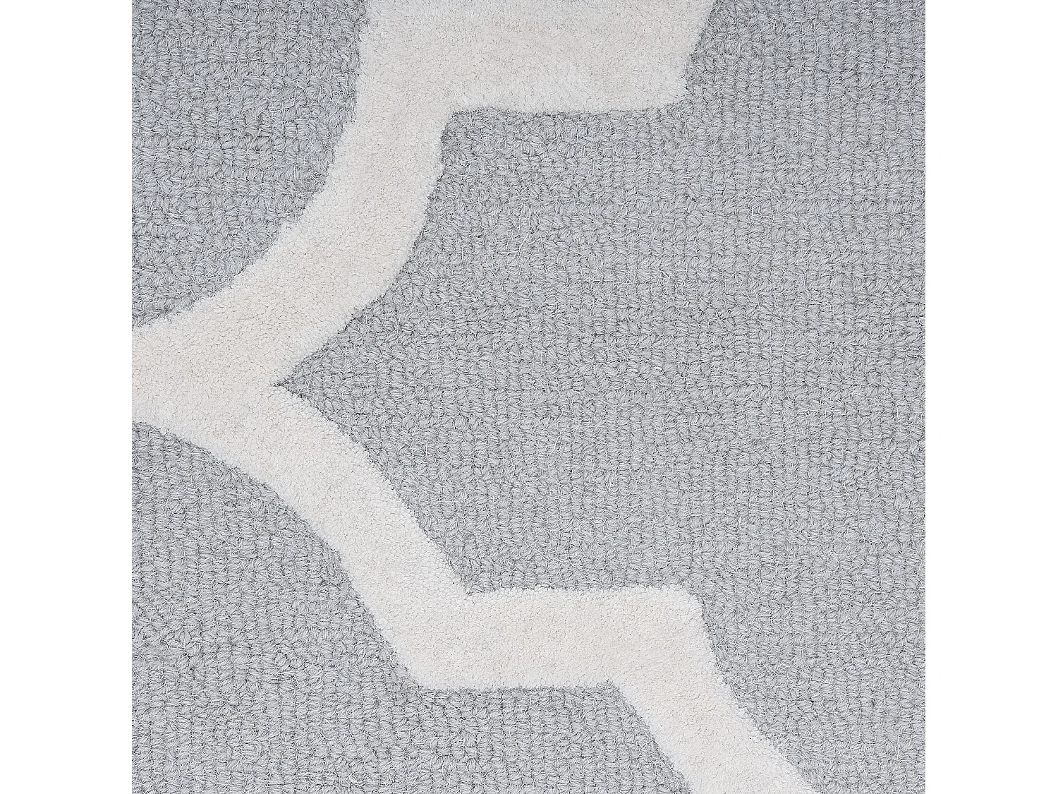 Teppich Wolle grau 200 x 300 cm marokkanisches Muster Kurzflor SILVAN