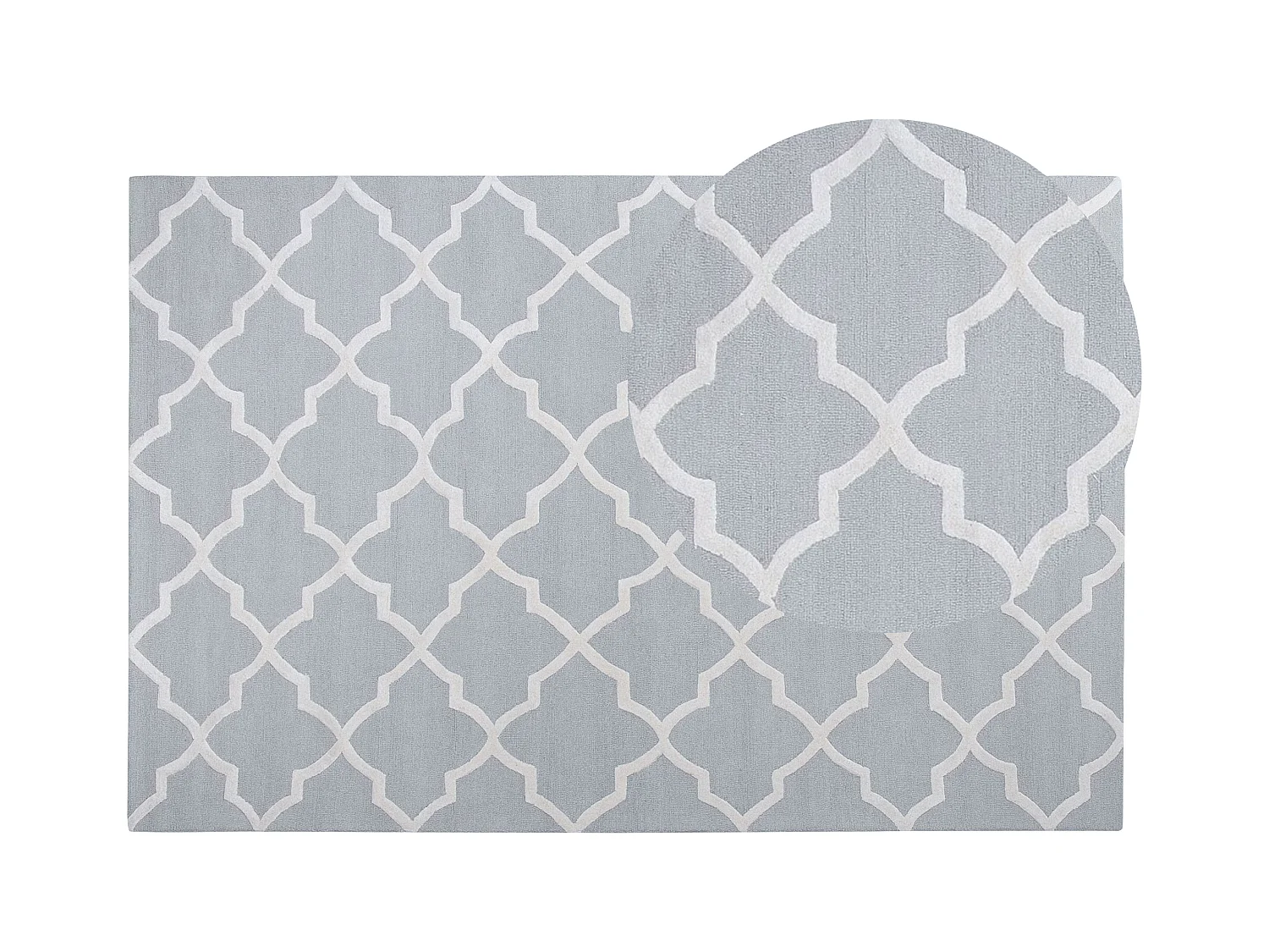 Tapis SILVAN Gris clair 200 x 300 cm Laine