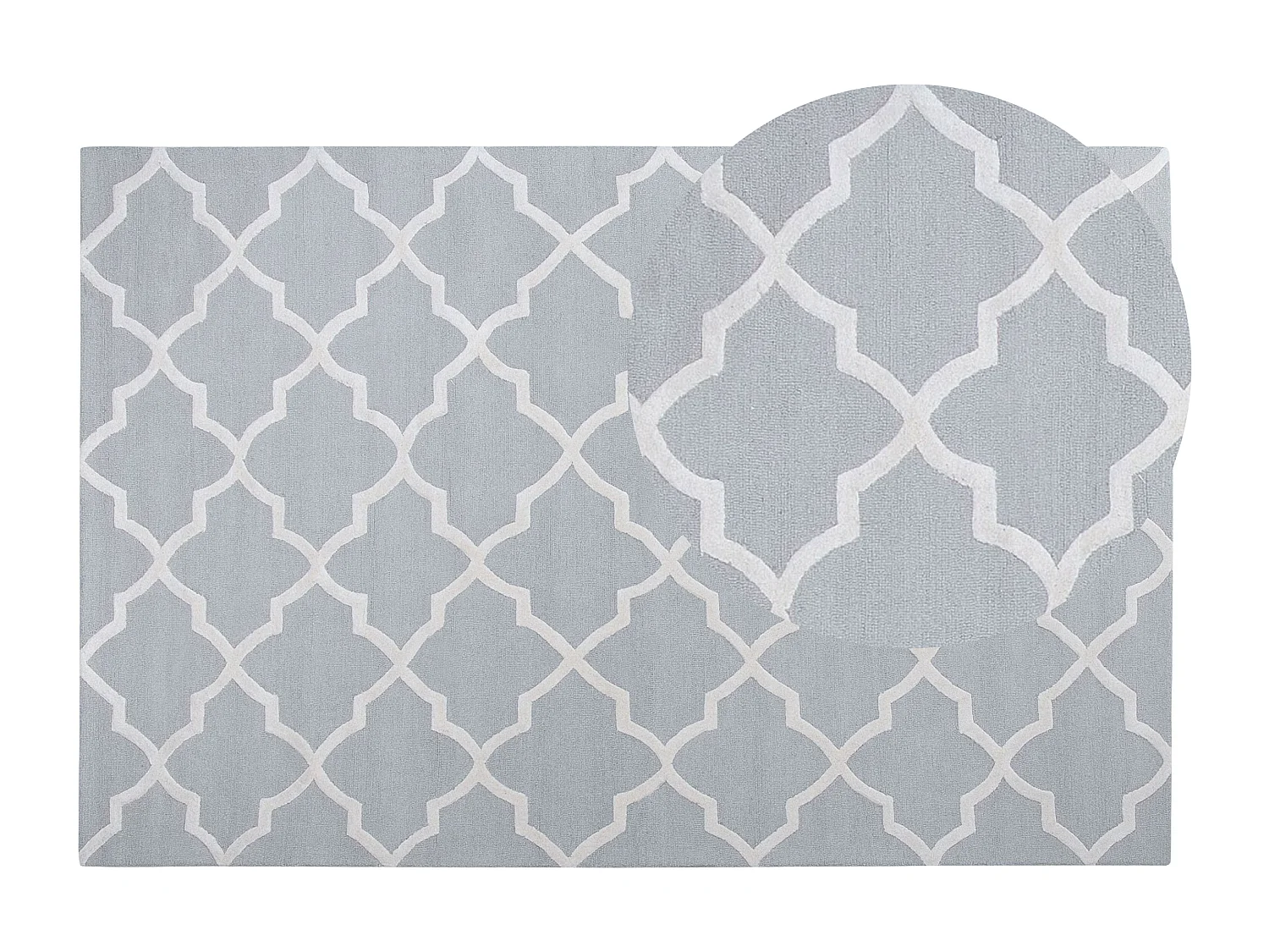 Tapis SILVAN Gris clair 200 x 300 cm Laine