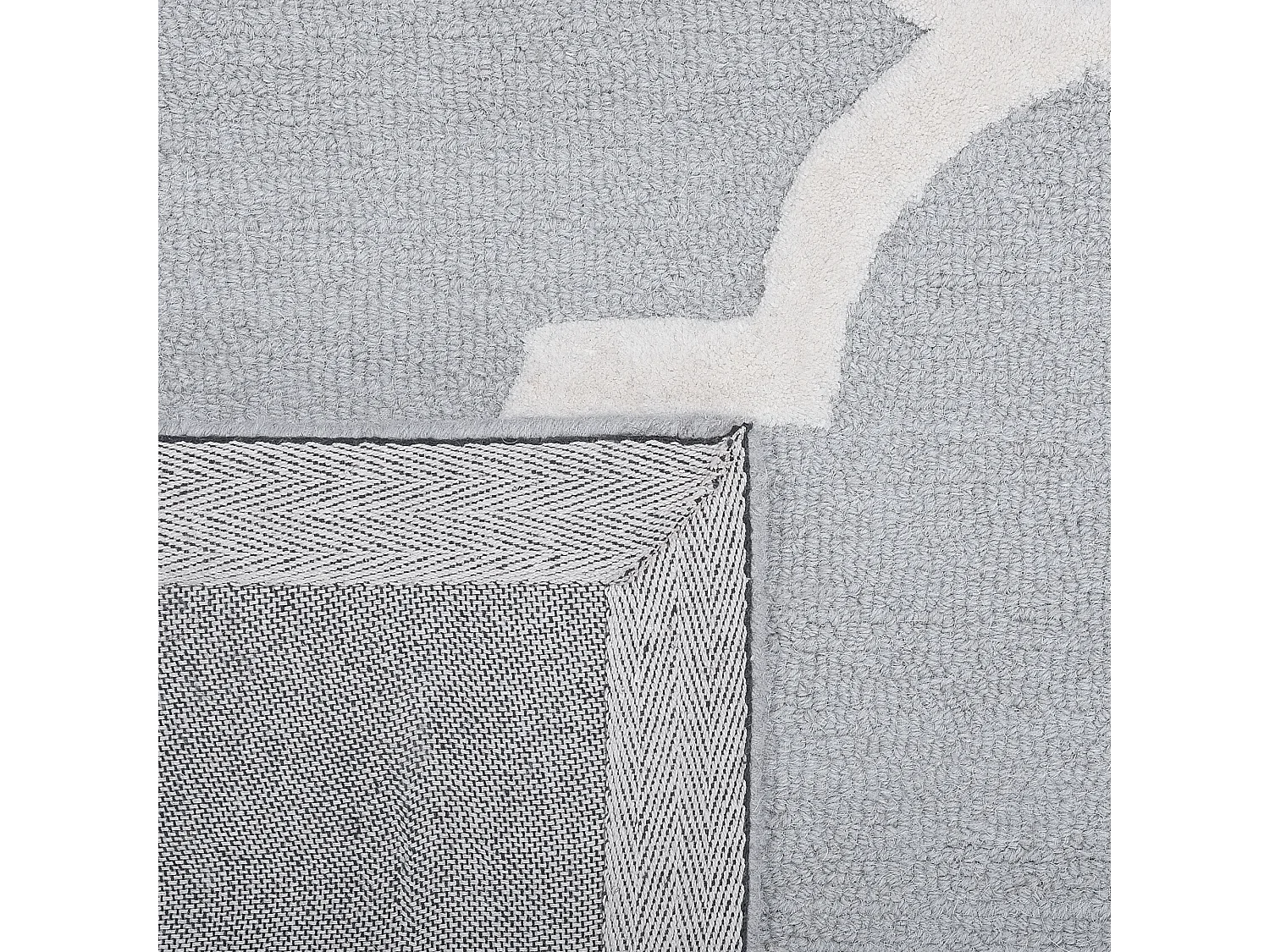 Tapete de lã cinzenta 200 x 300 cm SILVAN