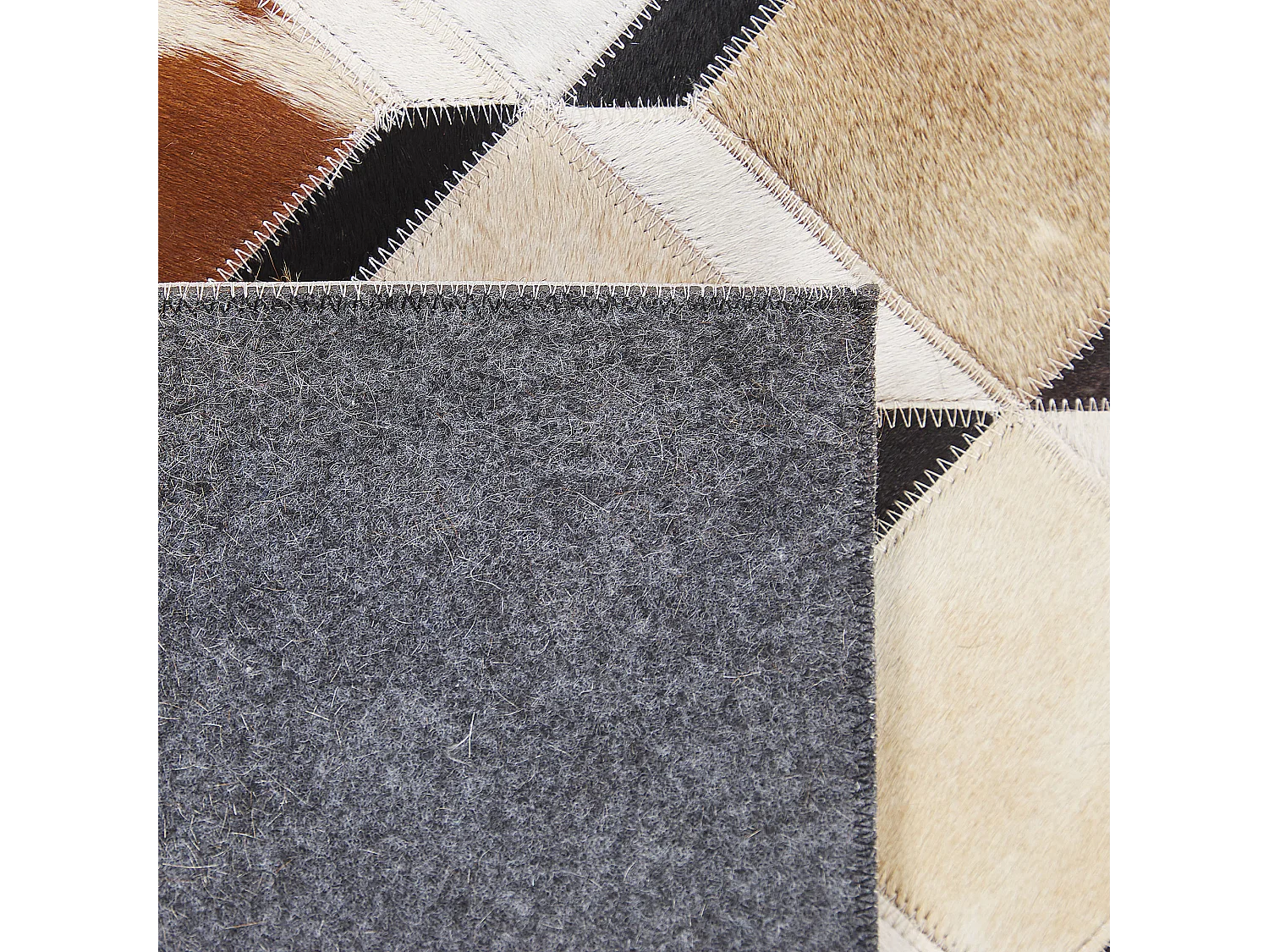 Vloerkleed SERINOVA 160 x 230 cm Leer Bruin