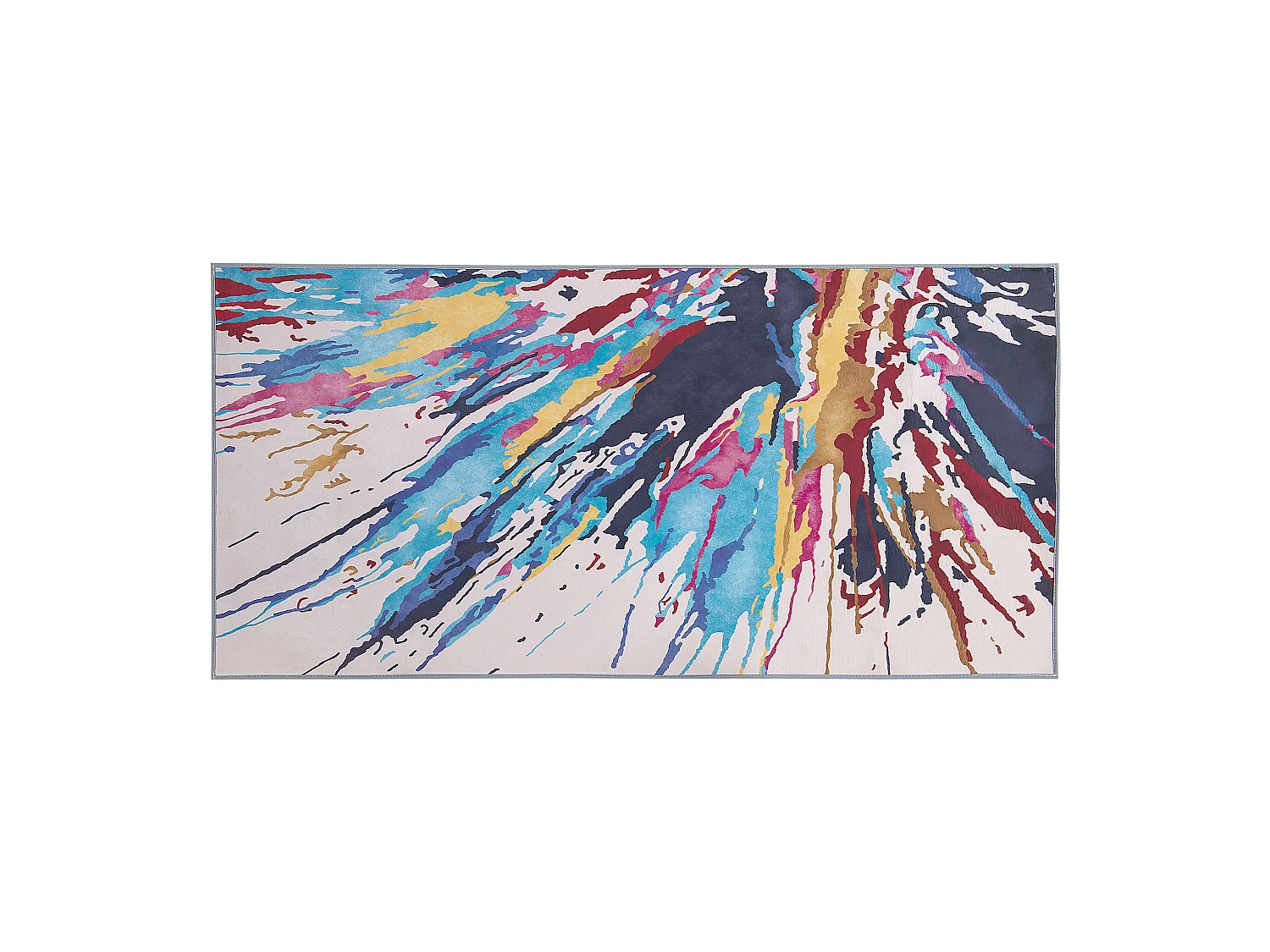 Vloerkleed polyester meerkleurig 80 x 150 cm KARABUK