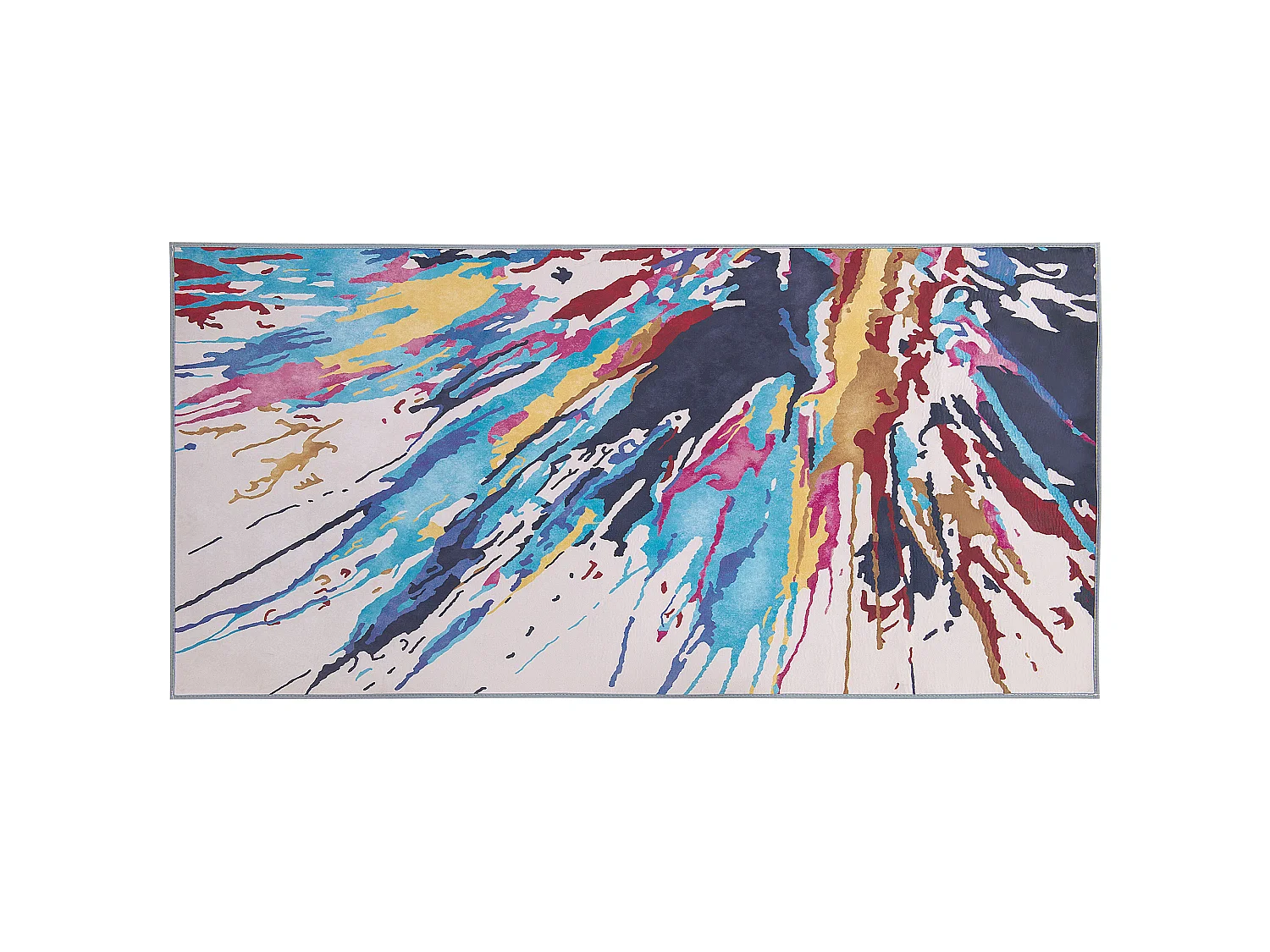 Vloerkleed polyester meerkleurig 80 x 150 cm KARABUK