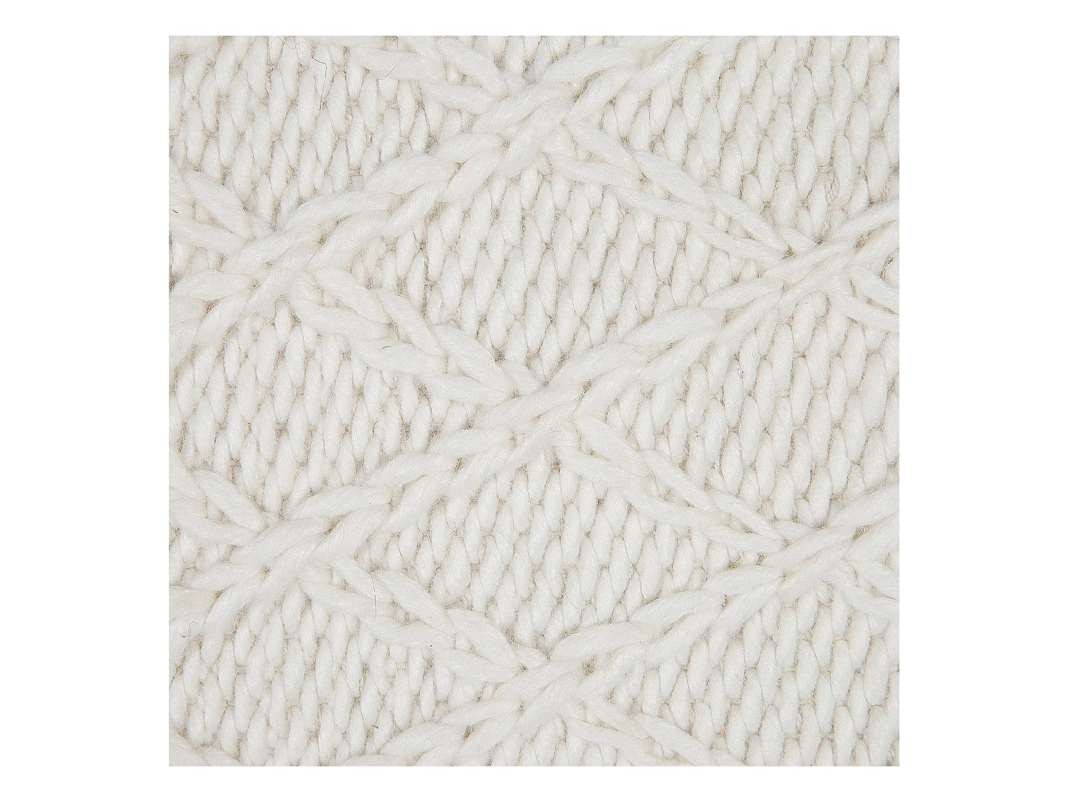 Vloerkleed wol crème 60 x 90 cm ERZIN