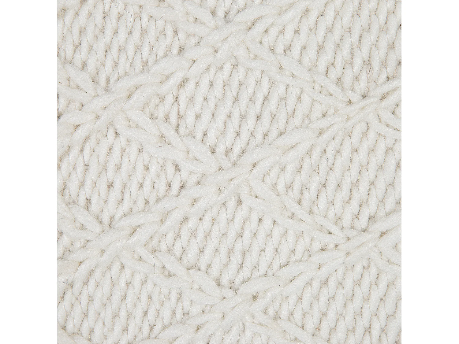 Vloerkleed wol crème 60 x 90 cm ERZIN