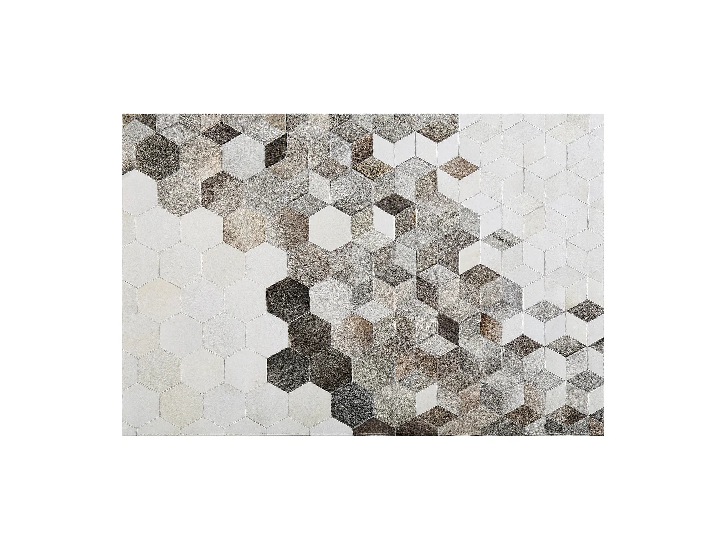 Tapis SASON Gris 140 x 200 cm Cuir