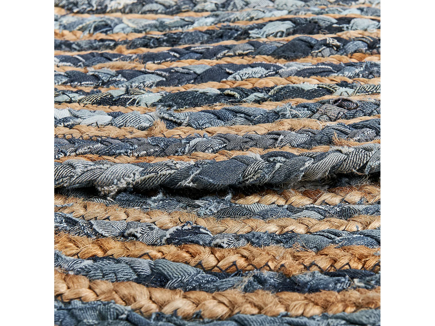 Tapis LEVENTLER Bleu ø 140 cm Jute