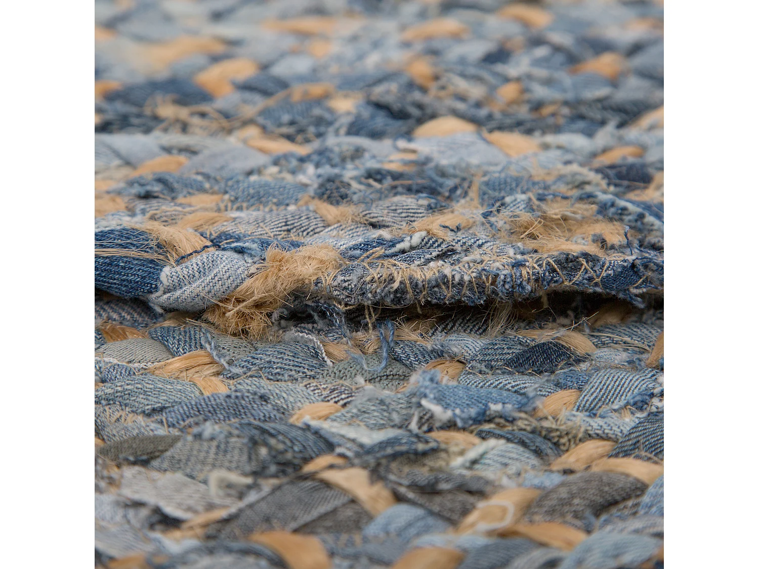 Tapis LEVENTLER Bleu ø 140 cm Jute