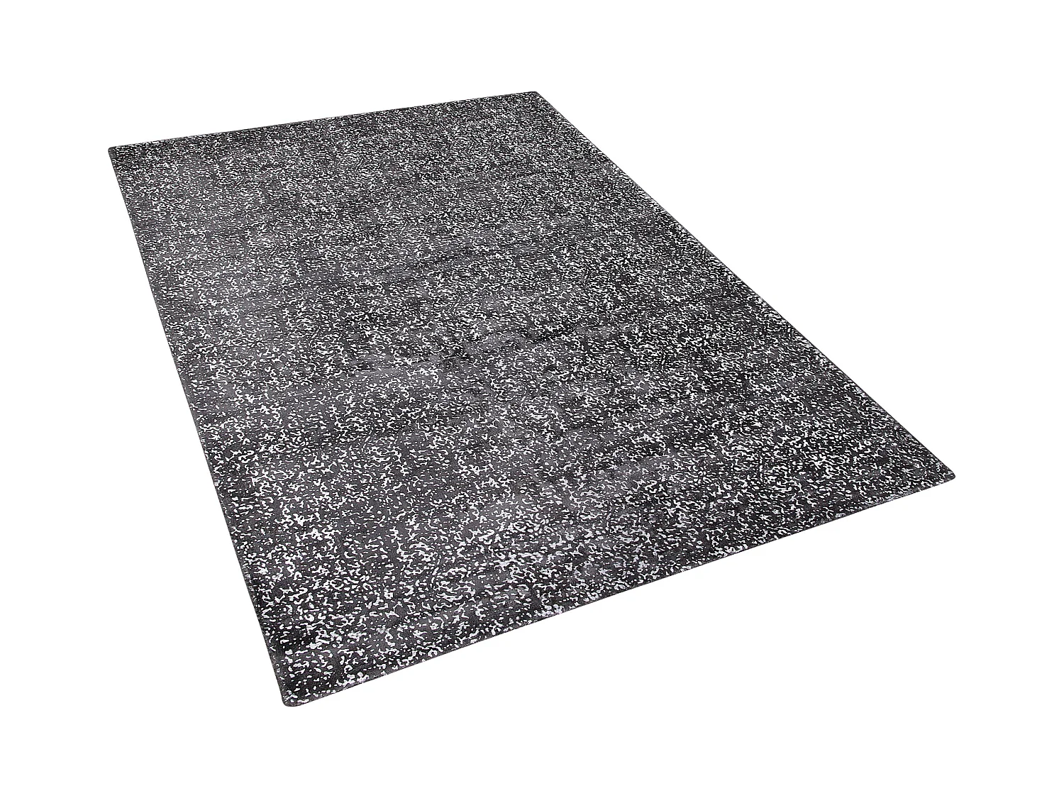 Teppich dunkelgrau-silber 140 x 200 cm abstraktes Muster Kurzflor ESEL