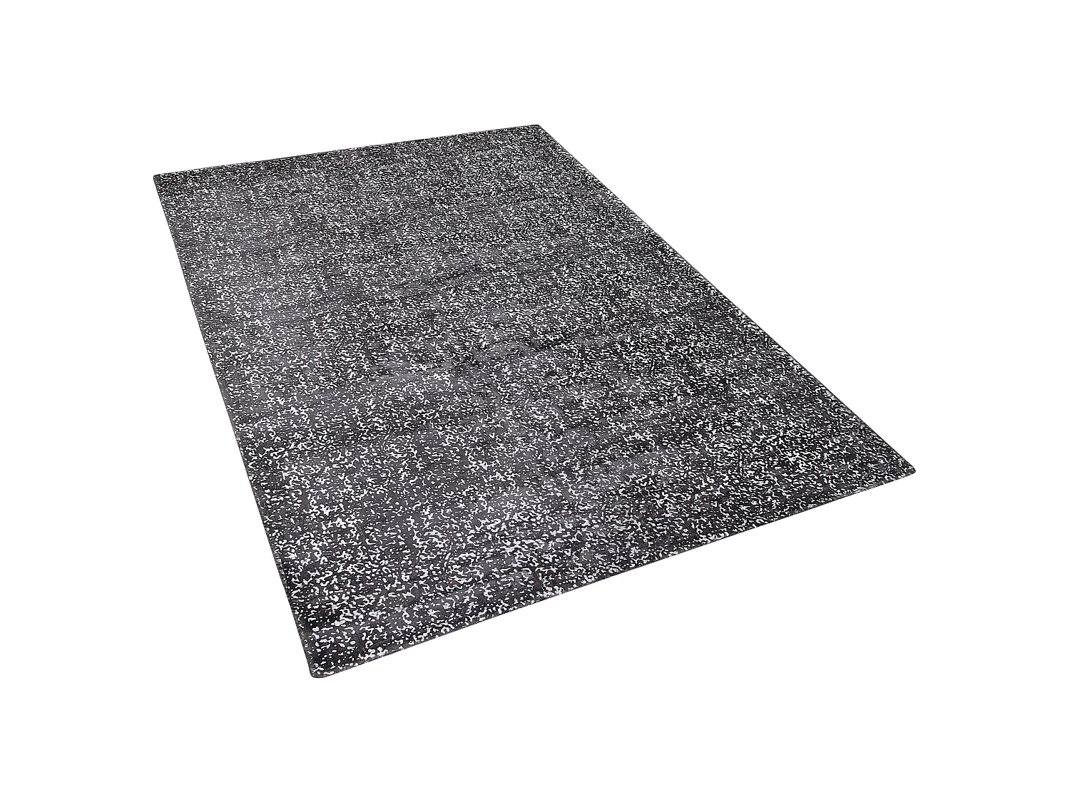 Tapis en viscose gris foncé et argentée au motif taches 140 x 200 cm ESEL