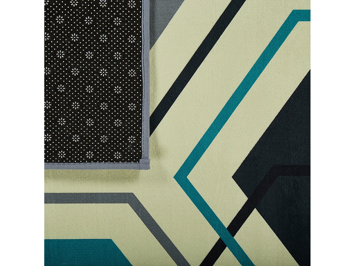 Teppich bunt 140 x 200 cm Kurzflor GIRESUN