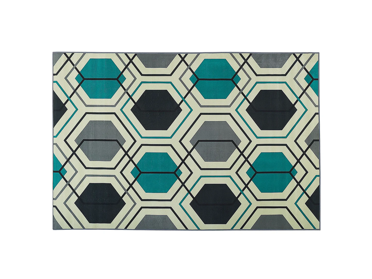 Tappeto a pelo corto multicolore 140 x 200 cm GIRESUN