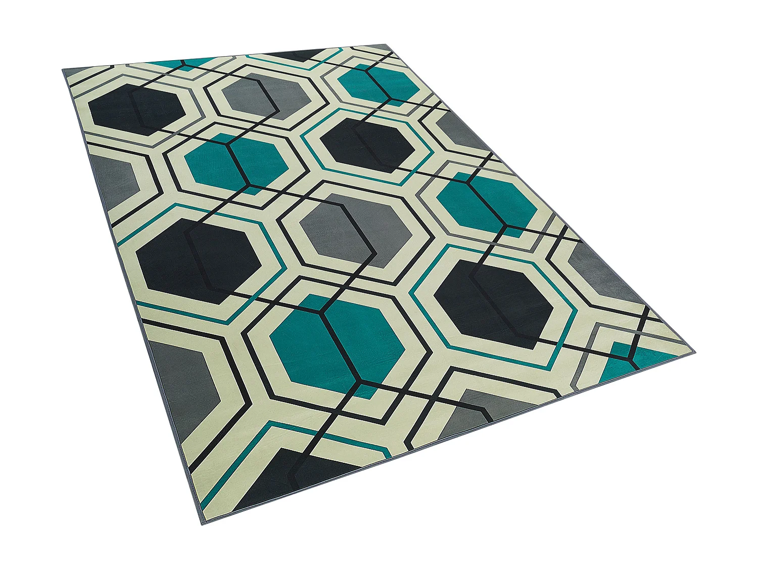 Tappeto a pelo corto multicolore 140 x 200 cm GIRESUN