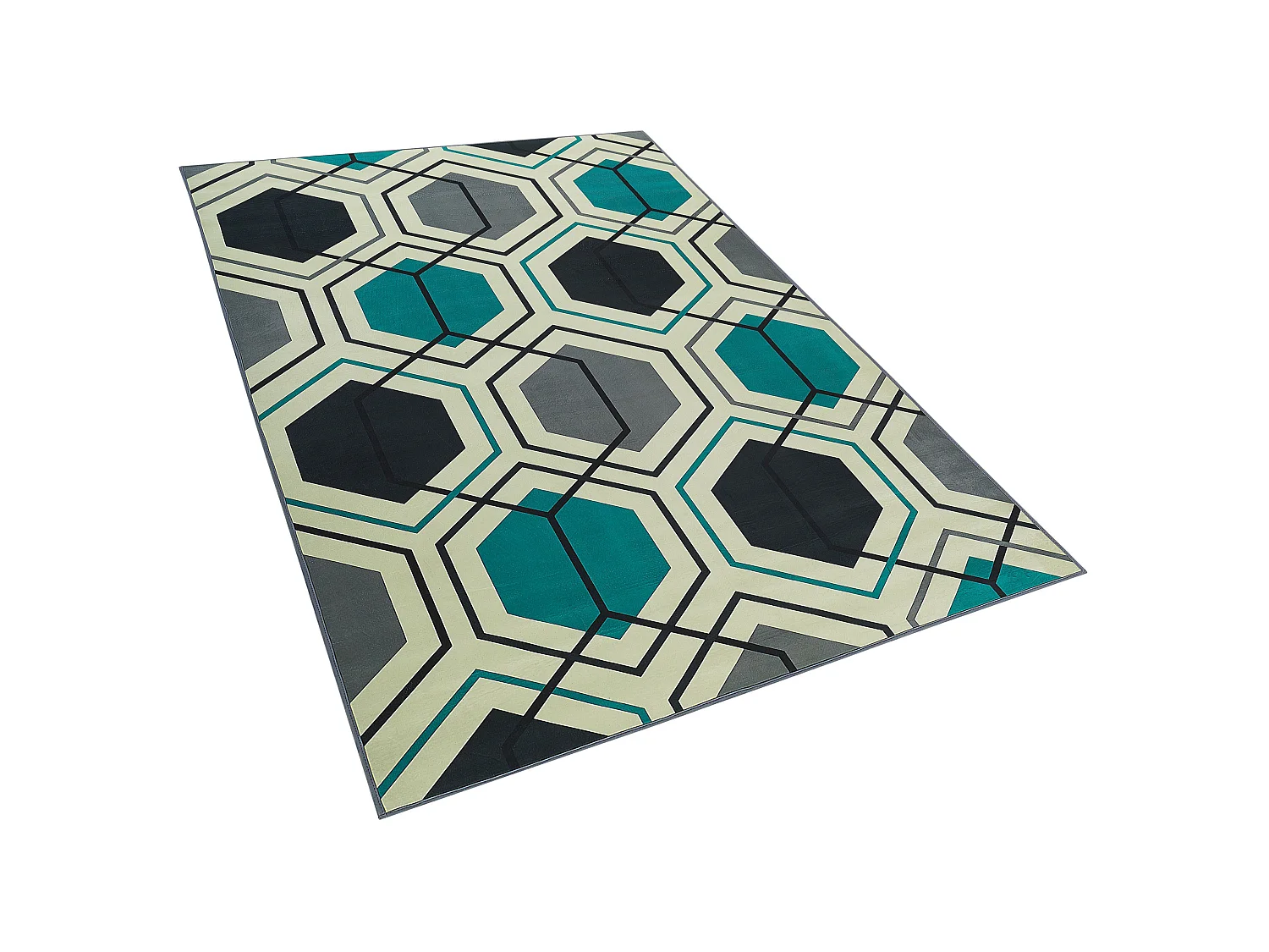 Vloerkleed polyester meerkleurig 140 x 200 cm GIRESUN
