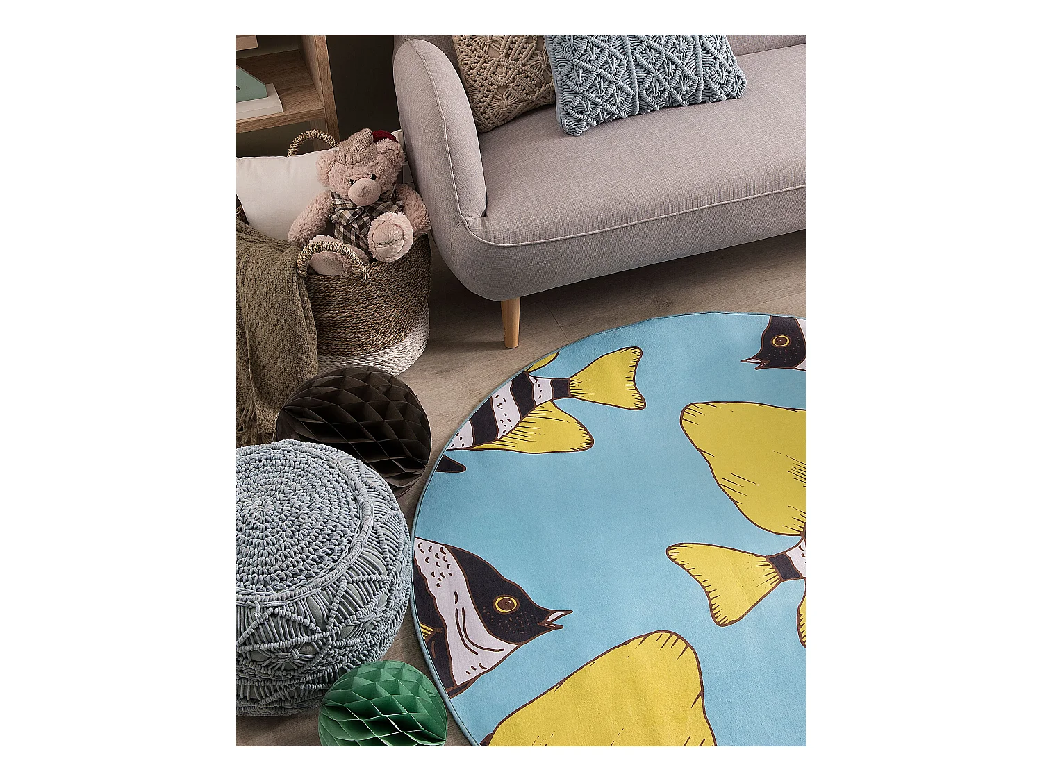 Tapis enfant FIZME Bleu ø 140 cm