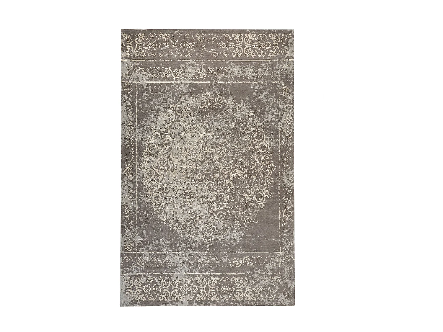 Vloerkleed katoen taupe/grijs 140 x 200 cm BEYKOZ