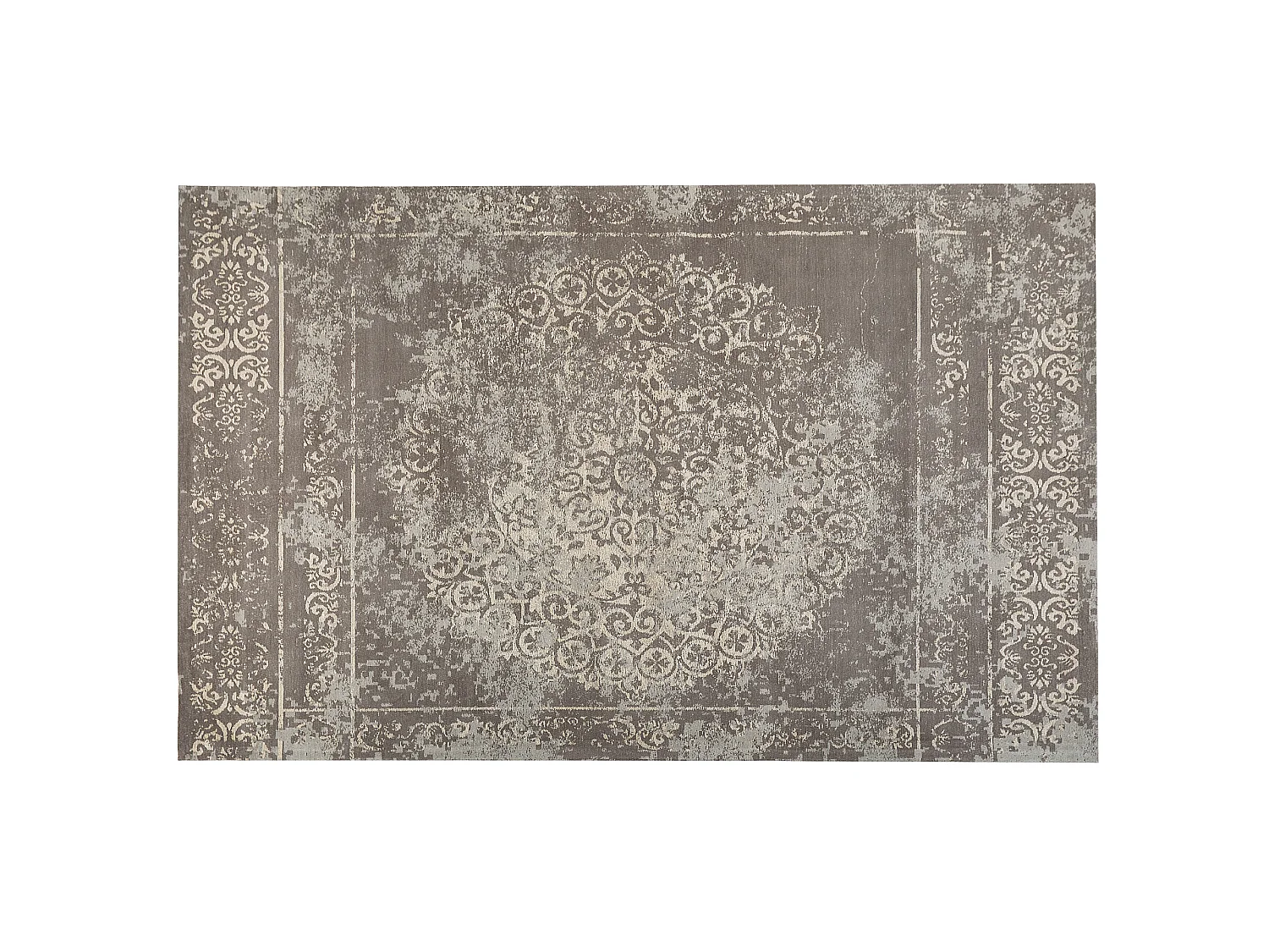 Vloerkleed katoen taupe/grijs 140 x 200 cm BEYKOZ