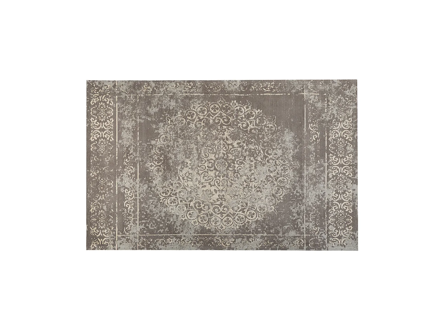 Vloerkleed katoen taupe/grijs 140 x 200 cm BEYKOZ