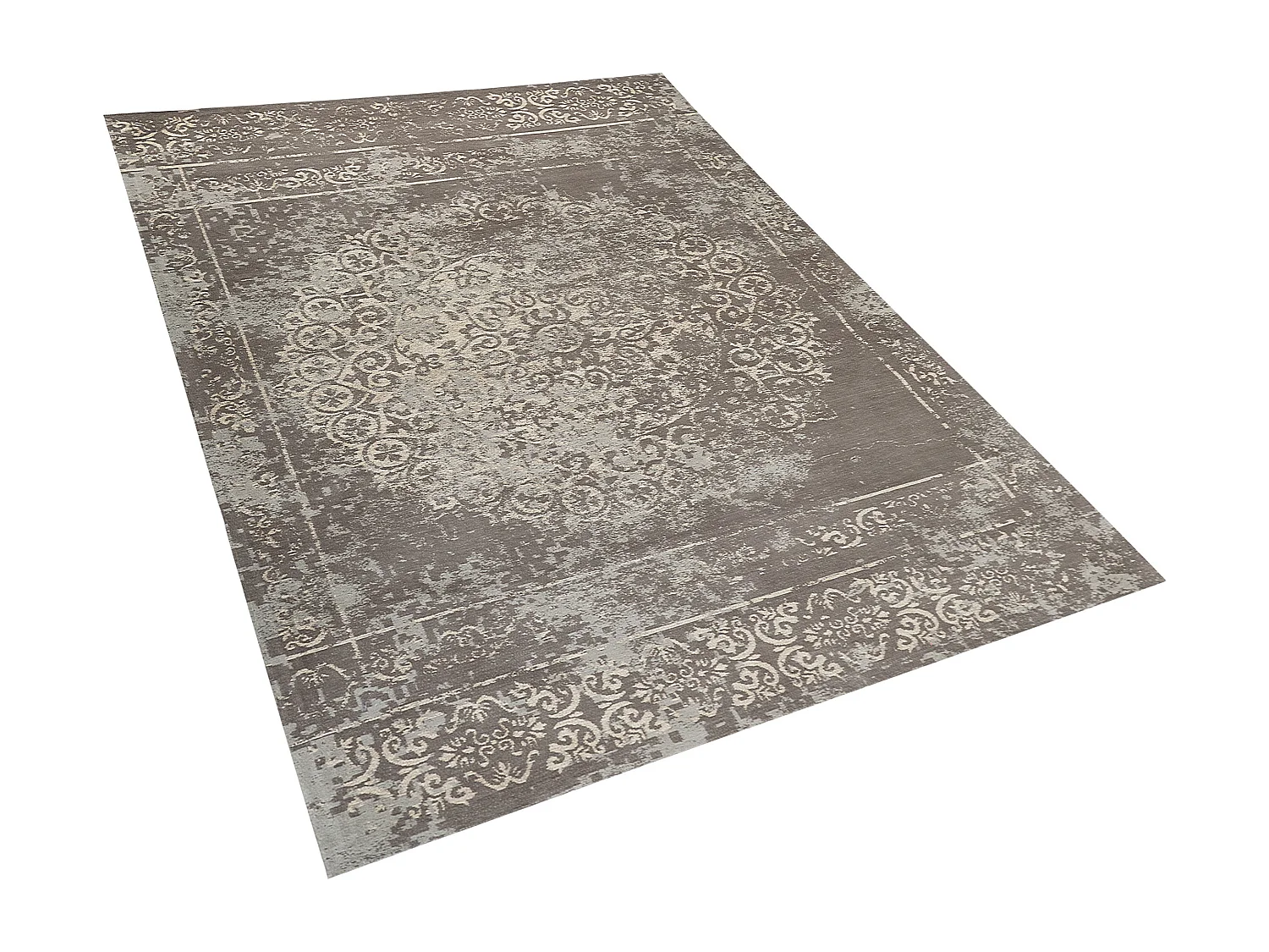 Vloerkleed katoen taupe/grijs 140 x 200 cm BEYKOZ