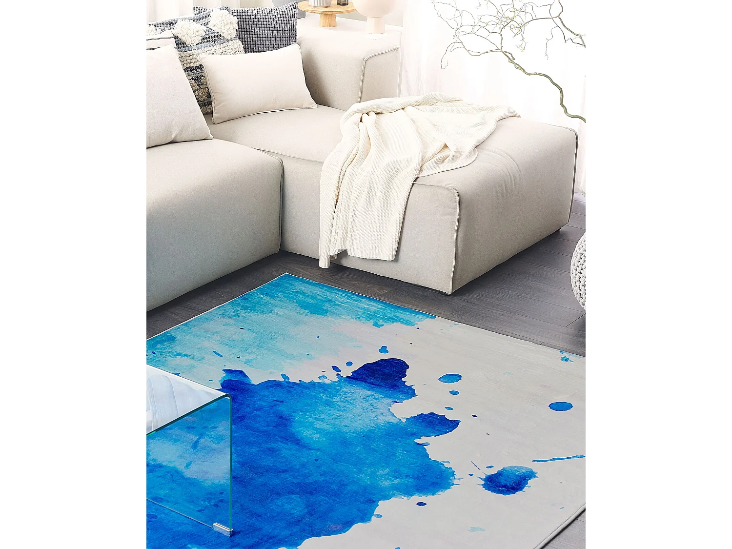 Tapis ODALAR Bleu 140 x 200 cm